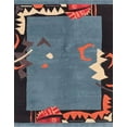 thumbnail image 1 of Ahgly Company Tapis d'Intérieur Rectangulaire Abstrait Violet Tapis de Zone Abstrait, 6 Pieds x 9 Pieds, 1 of 6