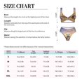thumbnail image 6 of Wukai Vintage Wildlife Protection Women's Bikini Set Two Piece,wimsuit High Waisted V Neck Twist Front Adjustable Spaghetti Straps Bathing Suit-Small, 6 of 7