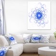 thumbnail image 1 of Design de Fleurs Fractales Bleues Idéales - Impression sur Toile Florale, 1 of 3