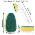 thumbnail image 2 of Scotch Brite Dishwand Refills 9 Household Cleaning Sponges Brush Head and 1 Handle Dishwashing Cleaning for Kitchen Replacement Sponge Stick Piece Dis, 2 of 5