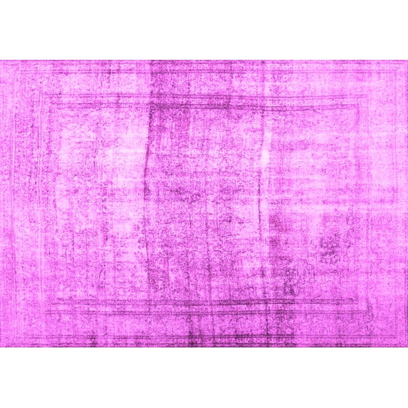 Ahgly Company Indoor Rectangle Abstract Pink Contemporary Area Rugs, 5' x 7'
