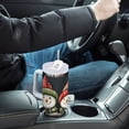 thumbnail image 4 of Yayeee 40oz Stainless Steel Tumbler with Straw and Handle Double-Wall Insulated Travel Water Bottle, Red Snowmen, 4 of 8