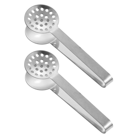 Ciwanning Steel Teas Bag Squeezer Tongs Dispenser Gripper For Brewing Ideal Teas Drinkers