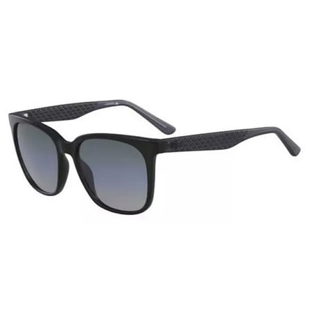 New Lacoste 861s Mens/Womens Designer Full-Rim 100% UVA & UVB Black Glamorous Contemporary High Quality Famous Designer Frame Gradient Gray Lenses 55-17-140 Sunglasses/Shades