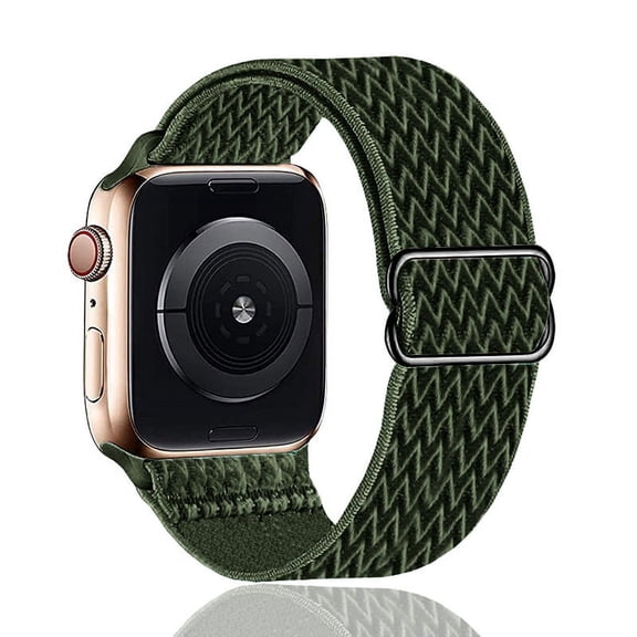 Watch Bands Compatible with Apple Watch Band 42mm 44mm 45mm, Stretchy Nylon Solo Loop Band for iWatch Series 7/6/5/4/3/2/1 SE, Adjustable Elastics Strap for Women Men