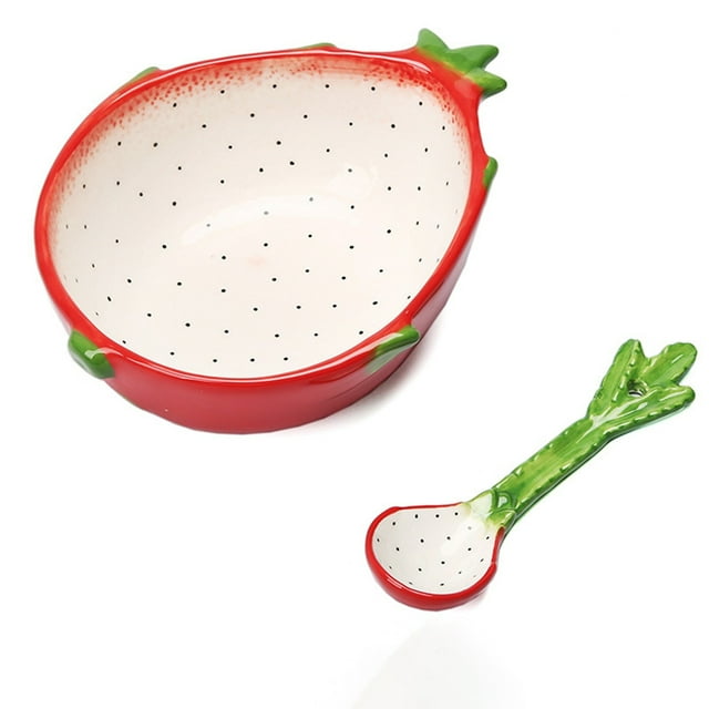 Hand Painted Ceramic Bowl Set Versatile Fruit Design Serving Dishes for Home Dining Kitchen Tableware