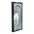 thumbnail image 4 of Stupell Industries White Heron Portrait Animals & Insects Painting Black Floater Framed Canvas Art Print Wall Art, 14 x 31, 4 of 10