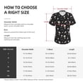 thumbnail image 4 of Vsdgher cute Skull bone Women Shirts V Neck Short Sleeve Tops T-Shirt Basic Tees, S to 3XL3X-Large, 4 of 5