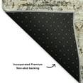 thumbnail image 3 of Addison Rugs Mayfield Washable Transitional Floral Taupe Runner Rug, 2'3" x 7'6", 3 of 5