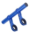 thumbnail image 2 of Soidarity Extensor de manillar de bicicleta con abrazaderas dobles soporte de extensión estante de montaje Universal al aire libre ciclismo de Ciclismo Azul Aleación de aluminio Soidarity OD020549-03B, 2 of 6