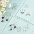 thumbnail image 7 of 1Set 72pcs 12 Styles Chandelier Connector Charms Component Links Alloy Hollow Filigree Pendants Flat Round Teardrop Triangle Shape for Jewelry Making Earring Supplies Antique, 7 of 7