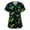 Black_03#1105F, variant on Garbnen Women Scrub Tops Mardi Gras Stretch V Neck Short Sleeve Workwear Nursing Uniforms for Women with Pocket Carnival Fat Tuesday Fall shirts for Women S-5xl