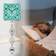 thumbnail image 4 of Non-Ticking Silent Wall Clocks Battery Operated Personalized Decor Clock for Living Room,Bedroom-Symmetrical Floral Mandala On Emerald Green Background(14inch), 4 of 4