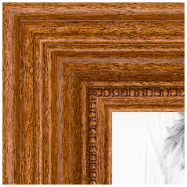 ArtToFrames 16x16 Inch Honey Picture Frame, This Brown Wood Poster