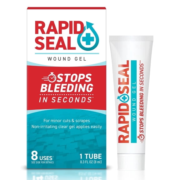 Rapid-Seal First Aid Wound Gel (1 Count) | Stops Bleeding in Seconds, for Minor Cuts & Scrapes