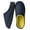 Navy/Yellow, variant on Men’s Memory Foam Slippers Indoor Outdoor Open Back House Shoes