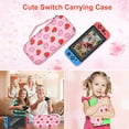 thumbnail image 2 of Estuche de transporte para Nintendo Switch, lindos estuches de transporte de carcasa dura resistente con correa ajustable y 10 ranuras para tarjetas de juego JAMW Sencillez, 2 of 5