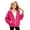 Hot Pink, variant on felwors Girls Lightweight Zip-Up Hoodie for Kids Soft Casual Hooded Sweatshirt (Pink,6-7 Years)