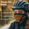 thumbnail image 4 of Cache-cou/cagoule d'Hiver, Masque Facial Coupe-Vent pour Ski L9P2, 4 of 8