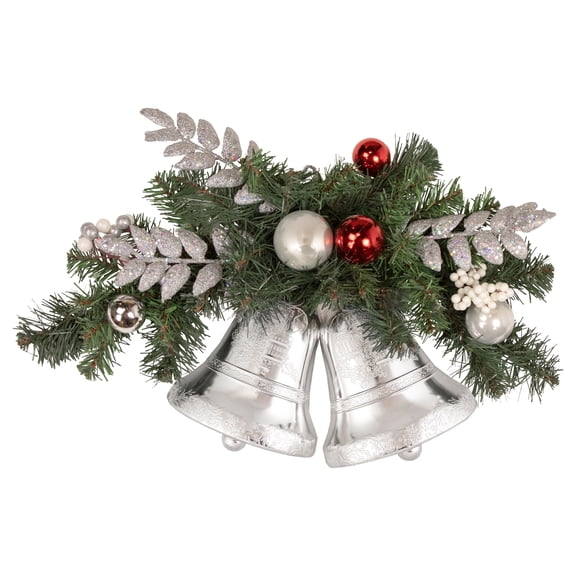 Northlight 18" Decorated Green Pine Artificial Christmas Swag with Bells