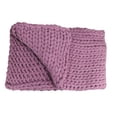 thumbnail image 4 of Northlight 50" x 60" Cable Knit Plush Throw Blanket - Dark Purple, 4 of 4