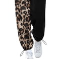 thumbnail image 4 of DYMADE Women Plus Size Casual Printed High Waist Sports Jogging Wide Legs Pants, 4 of 4