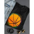 thumbnail image 3 of Basketball With Colorful Aura T-Shirt Women -SPIdeals Designs, Female Large, 3 of 4