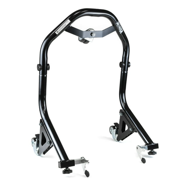 Venom Dolly Stand Rear Motorcycle Wheel Lift Jack, Rear Spool Attachments, Black, Compatible with 2016-2018 Yamaha YZF - R1S