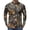 Coffee, variant on Realistic Forest Camo Quarter Zip Pullover for Men, Long Sleeve Moisture Wicking Hunting Fishing Jersey - Lightweight Quick Dry Outdoor Athletic Base Layer Top Bronze XXXL