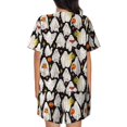 thumbnail image 3 of Lsque Different Ghosts Women's Short-Sleeved Pajama Set - 2 Piece Soft and Lightweight Sleepwear Set-3X-Large, 3 of 9