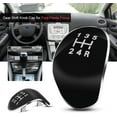 thumbnail image 2 of Gear Shift Knob Cover , For Ford Fiesta Focus 5 Speed Abs Black Car Gear Shift Knob Head Cap Cover, 2 of 5
