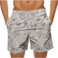 thumbnail image 2 of Athletic Shorts for Men Gym Shorts Mens Wrangler Cargo Shorts for Men Fashion Casual Hawaiian Leaf Print Shorts Casual Print Swim Shorts Khaki M, 2 of 5