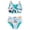 A-Blue128, variant on JAJAHO Summer Toddler Baby Girls Swimsuits Reversible Wear 2 Piece Bikini Set 6M-4Y Cartoon Printed Twist Front Cute Cozy Swimwear