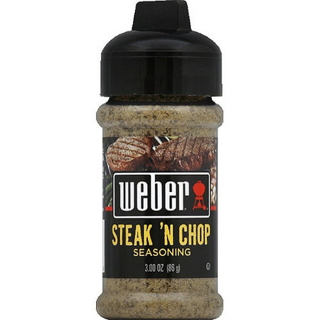 Weber Chicago Steak 'n Chop Seasoning, 3 oz., (Pack of