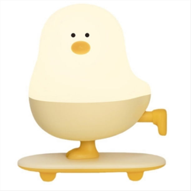 Luz LED con Forma de Gallina de Cáscara de Huevo para Dormitorio Infantil, Luz Táctil Ajustable, Recargable, Luz Cálida, Luz Ambiental.
