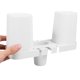 thumbnail image 2 of Soporte de pared con ventosa para cepillos de dientes, sin perforaciones, para baño (Kit de limpieza dental con dos tazas D806), 2 of 6