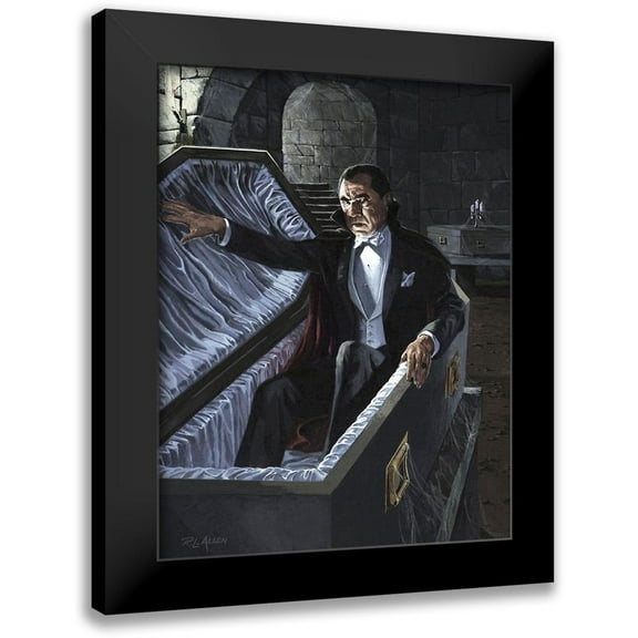 Hollywood Photo Archive 12x14 Black Modern Framed Museum Art Print Titled - Bela Lugosi - Dracula