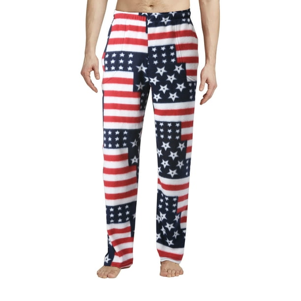 Hat and Beyond - Hat and Beyond Men's Cozy Straight Fit Fuzzy Knit Homewear Winter Pajama Pants