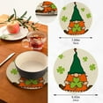 thumbnail image 3 of GZHJMY St.Patrick's Day Gnome Round Trivets Pot Holders 2 Pcs, Heat Resistant Cotton Thread Weave Trivets for Hot Dishes, Cooking, Baking, Farmhouse, Kitchen Decor for Kitchen Pans Bowl Teapot, 3 of 7