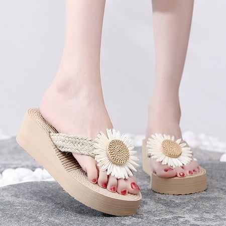 

Summer Slippers For Women Beach Accesseories Flip Flops For Women Ladies Couple Shoes Non Slip Open Toe Slippers Summer Home Bathroom Platform Slippers Swimming Pool Accessories Mens Women Slippers