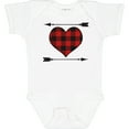 thumbnail image 3 of Inktastic Buffalo Plaid Valentines Day Heart Boys or Girls Baby Bodysuit, 3 of 5