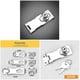 thumbnail image 2 of Keyed Hasp Lock Twist Knob Keyed Locking Hasp for Small Doors Drawer Cabinet New, 2 of 2