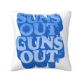 thumbnail image 1 of Sun'S Out Guns Out Retro 80s 2024 Fundas de almohada Funda de almohada Fundas de almohada cuadradas 18 X 18 pulgadas para sofá cama de casa, 1 of 8