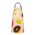 thumbnail image 2 of Vsdgher Donuts Waterproof Apron with 2 Pockets Kitchen Chef Aprons Bibs for Grooming Cooking Baking Painting Gardening, 2 of 8