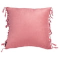 thumbnail image 3 of SAFAVIEH Dandria Solid Fringe Accent Pillow, 18" x 18", Pink, 3 of 3