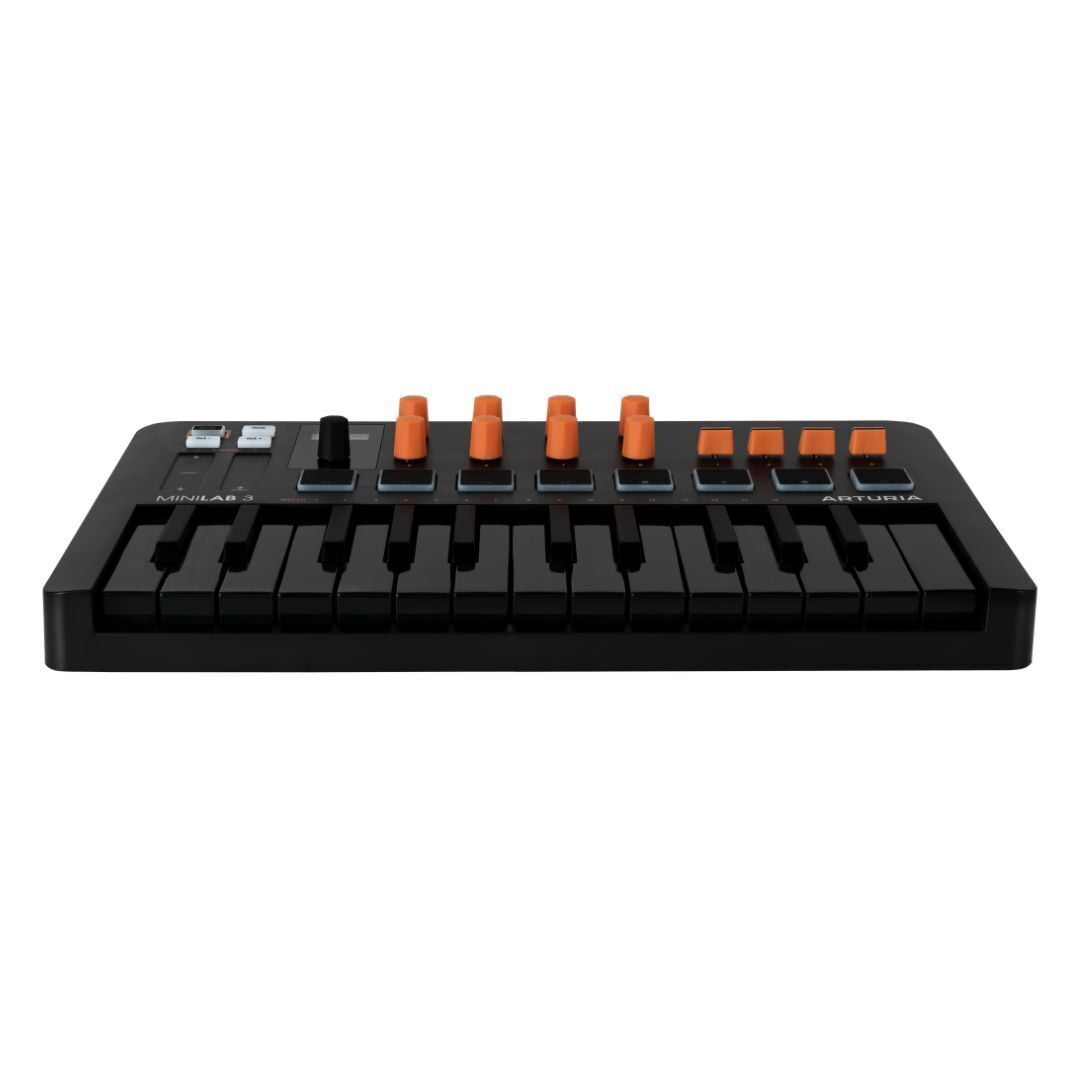 Arturia MiniLab 3 Orange Compact MIDI Keyboard and Pad Controller (Special Edition Orange and Black)