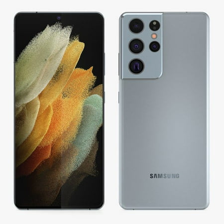 Samsung Galaxy S21 Ultra 5G G998U 128GB Silver Unlocked Smartphone - Good Condition (Used)
