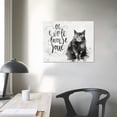 thumbnail image 3 of Nawypu  Typography and Quotes Wall Art Canvas Prints 'Cat Home Décor, ", Black, White, 3 of 4