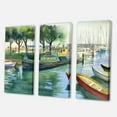 thumbnail image 3 of Designart Boats In Green Spring Canvas Wall Art, 3 of 4