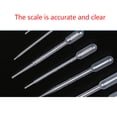 thumbnail image 2 of Transemion 100pcs/bag Graduated Pipette Plastic PE Material High 100pcs/bag Graduated Pipette Plastic Alkaline Storage Container Dropper 1/2/3/5/10ml 3ML 1Set, 2 of 6